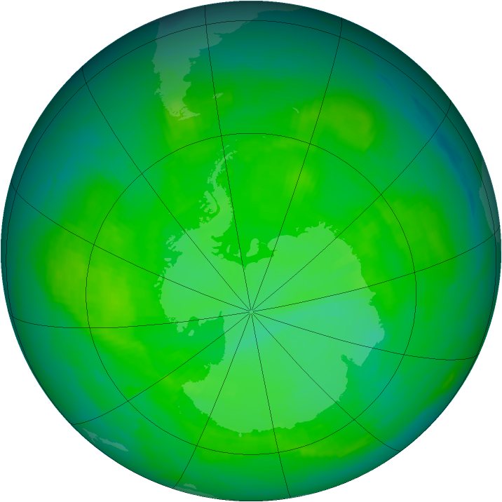 Ozone Map 1988-11-25